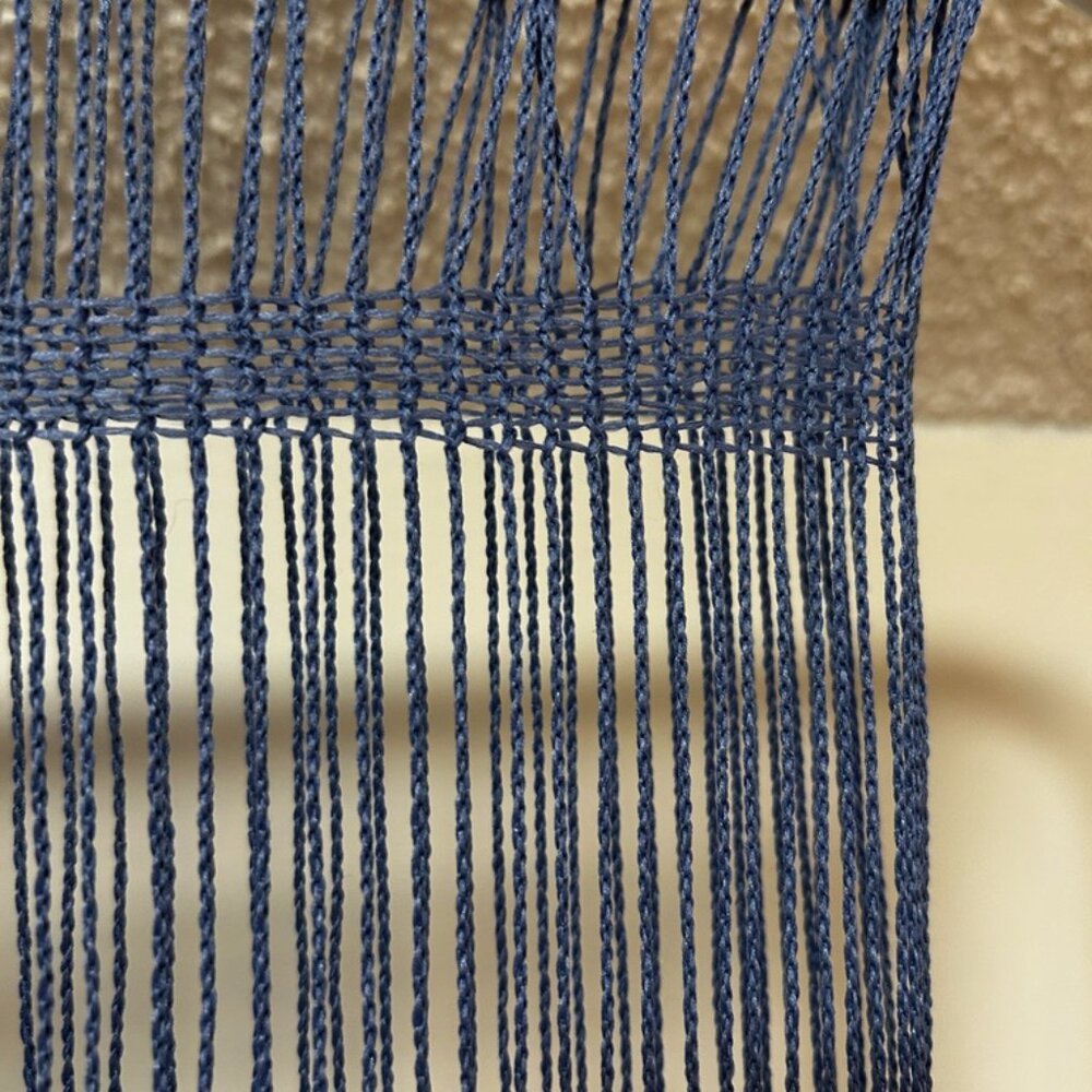 Unique, blue scarf - Picture 2 of 4